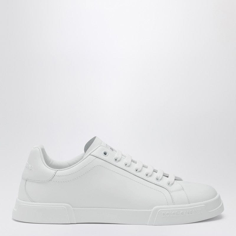Shoes Dolce&Gabbana - White Portofino sneakers in leather - 41,5 IT Brand
