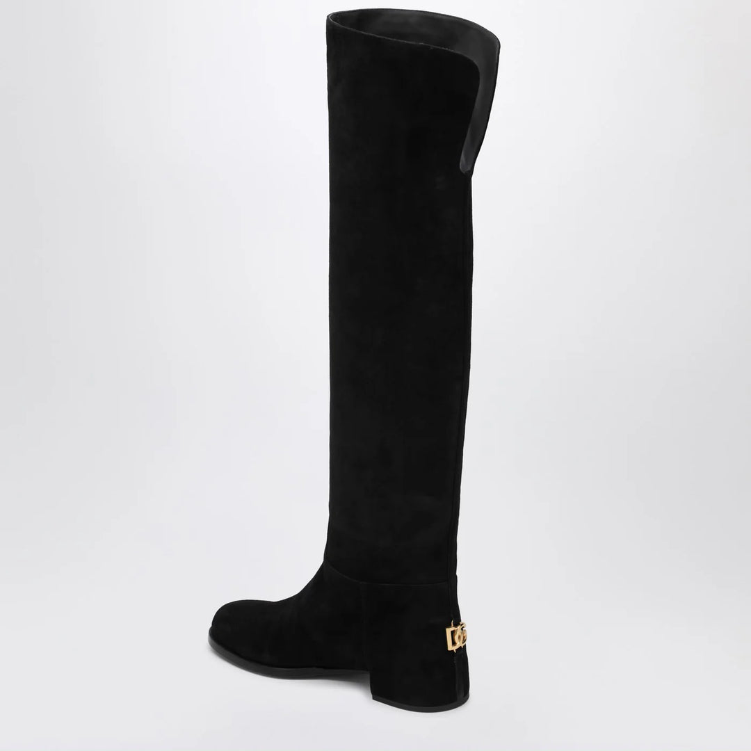 Dolce&amp;Gabbana - High suede boot black