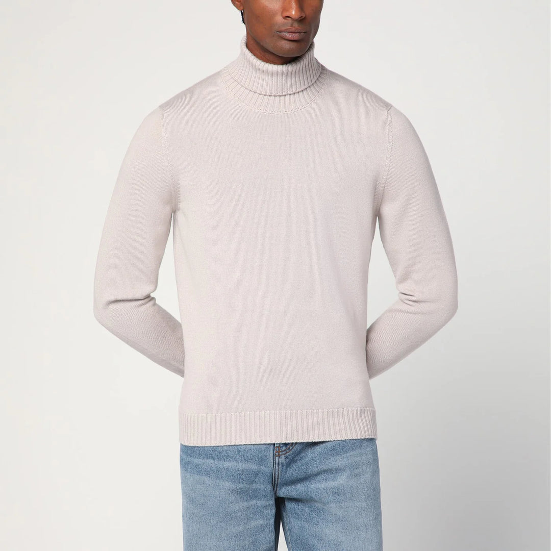 Drumohr - Greige wool turtleneck