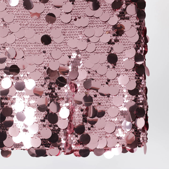 Douuod - Pink Sequin Mini Skirt