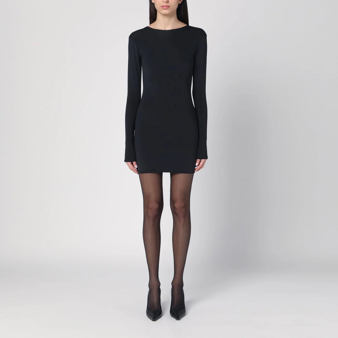 Entire Studios - Mini black dress in nylon blend