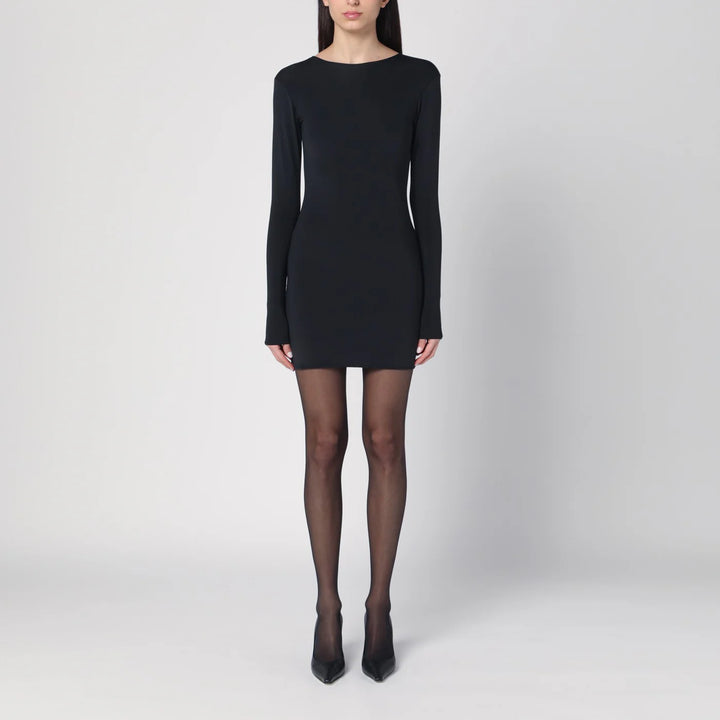 Entire Studios - Mini black dress in nylon blend