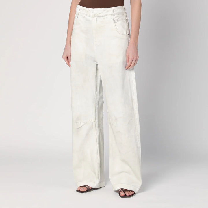Entire Studios - Ivory denim trousers