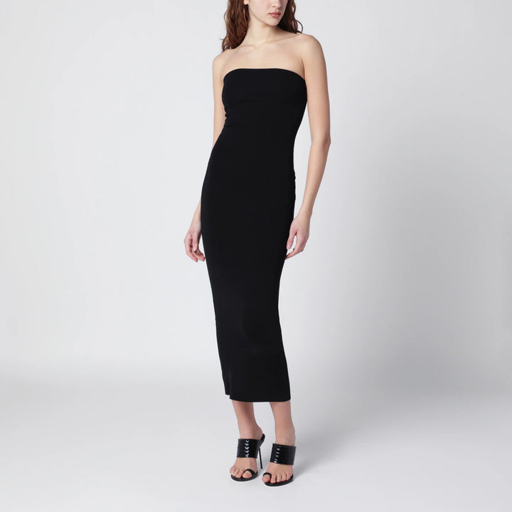 Entire Studios - Black strapless midi dress