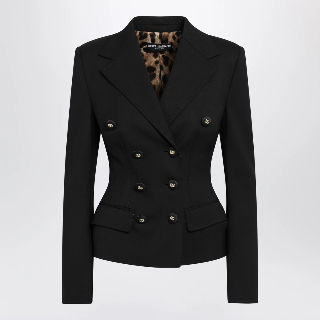 Dolce&amp;Gabbana - Black single-breasted wool jacket
