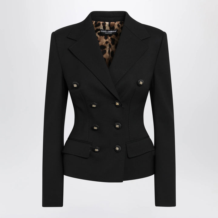 Dolce&amp;Gabbana - Black single-breasted wool jacket