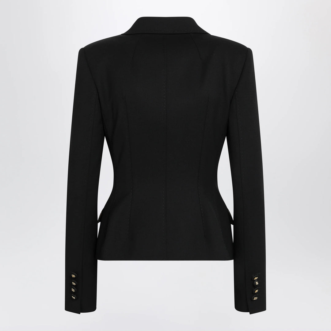 Dolce&amp;Gabbana - Black single-breasted wool jacket