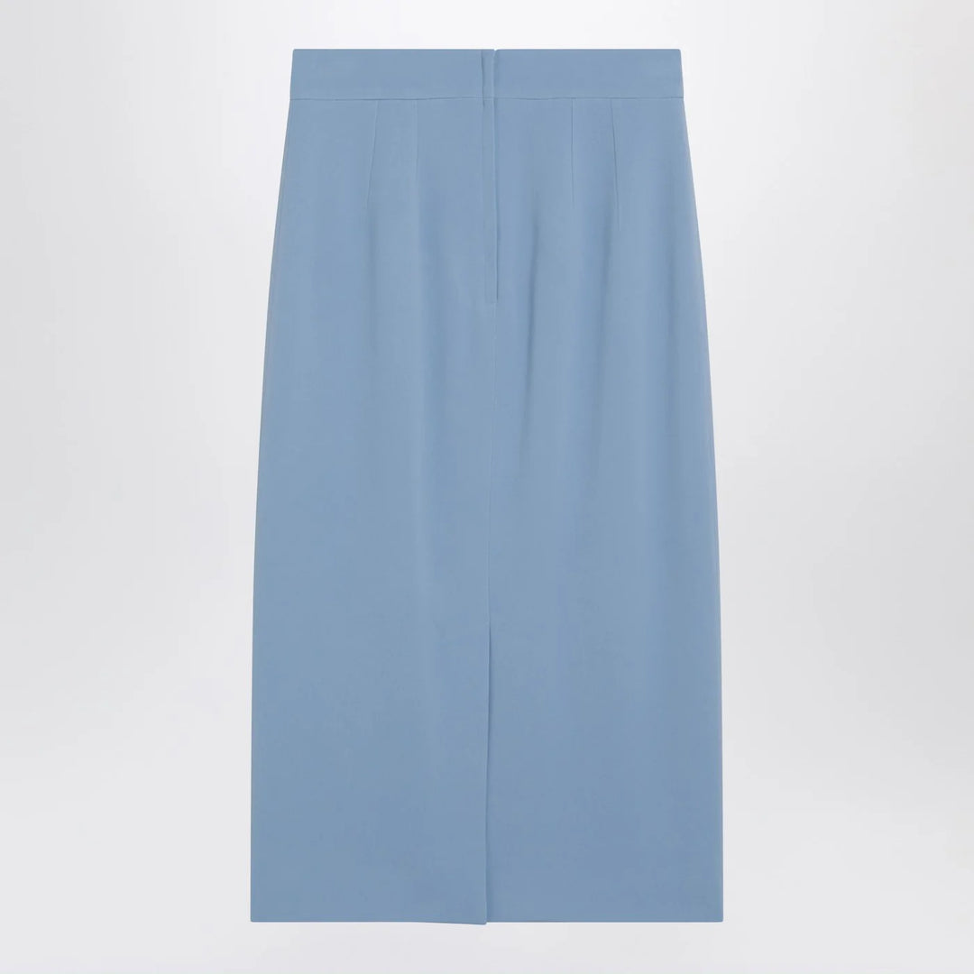 Dolce&amp;Gabbana - Light blue stretch cady skirt
