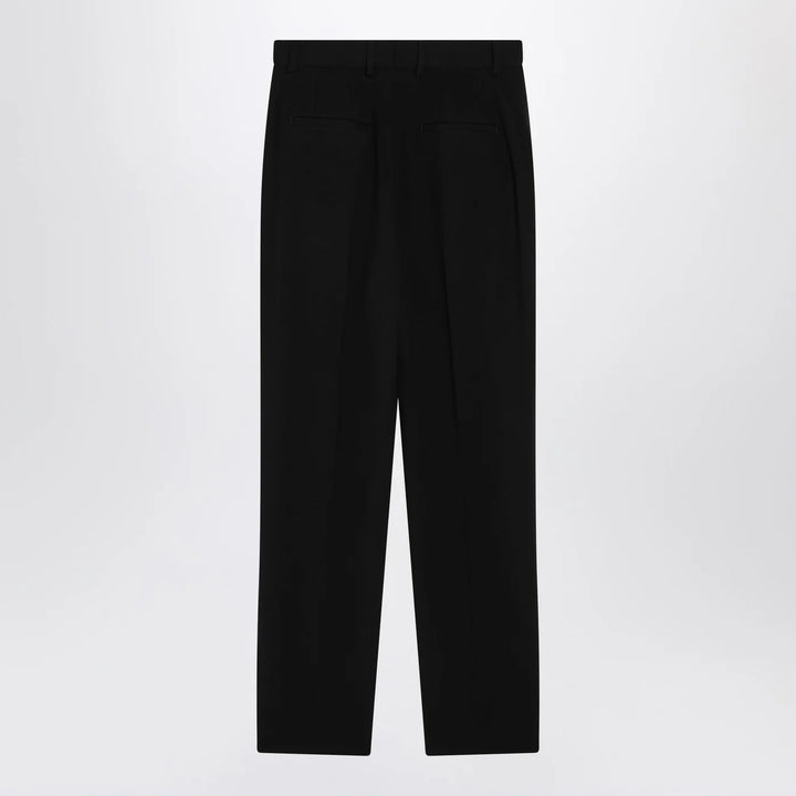 Dolce&amp;Gabbana - Black wool canvas trousers