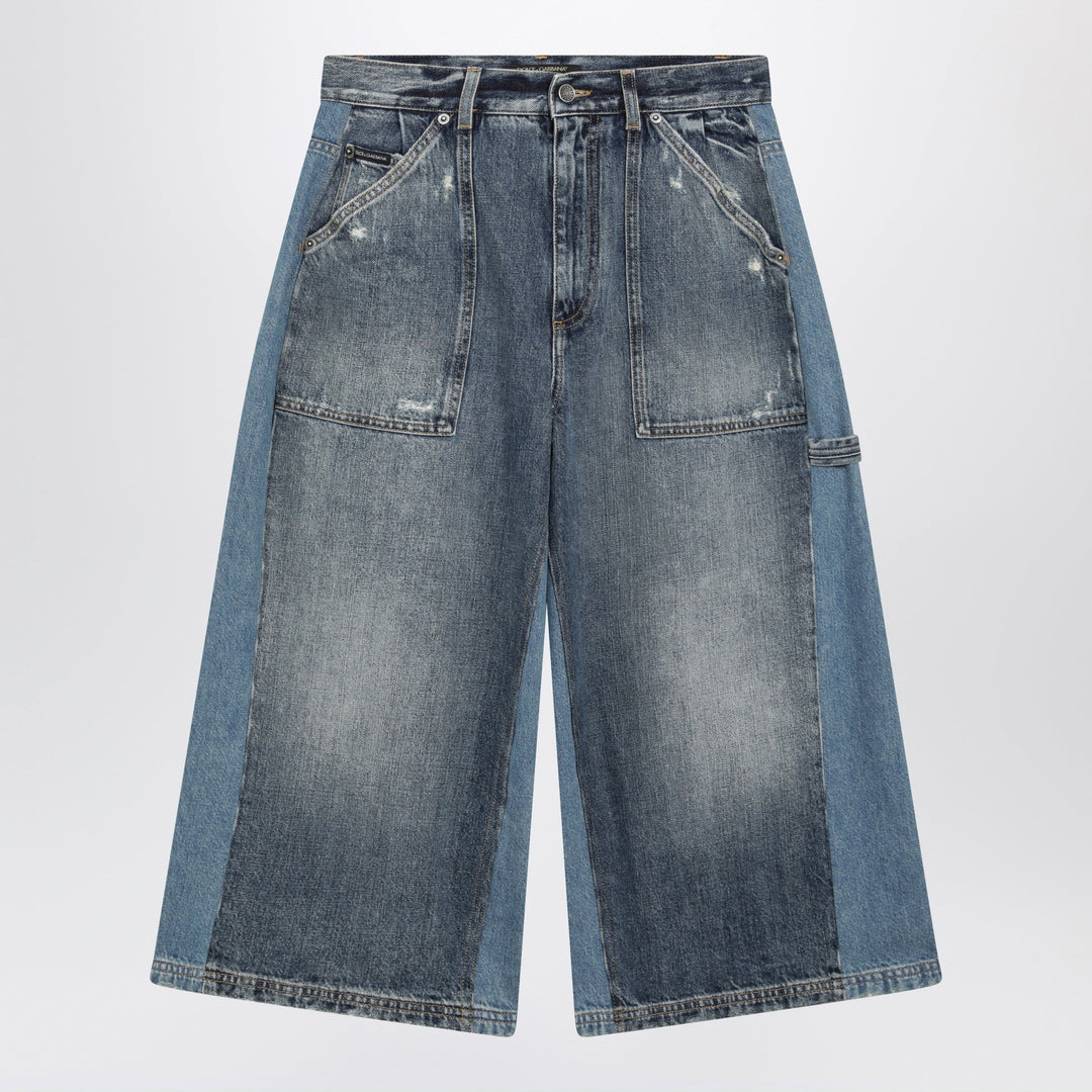 Dolce&amp;Gabbana - Multicolour denim bermuda shorts