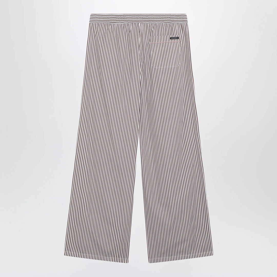 Dolce&amp;Gabbana - Striped cotton and silk poplin shorts
