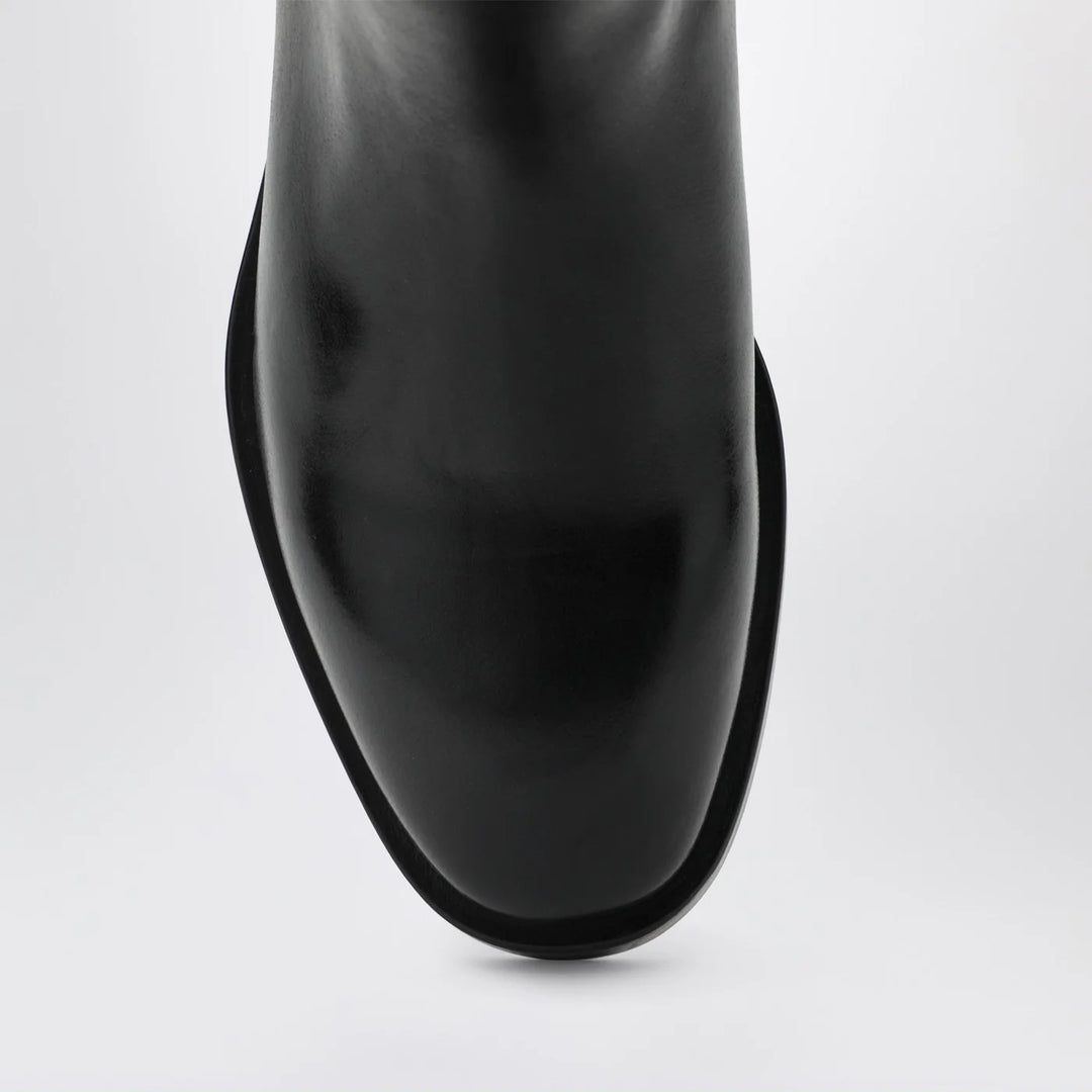 Durazzi Milano - Black/burgundy two-tone boots