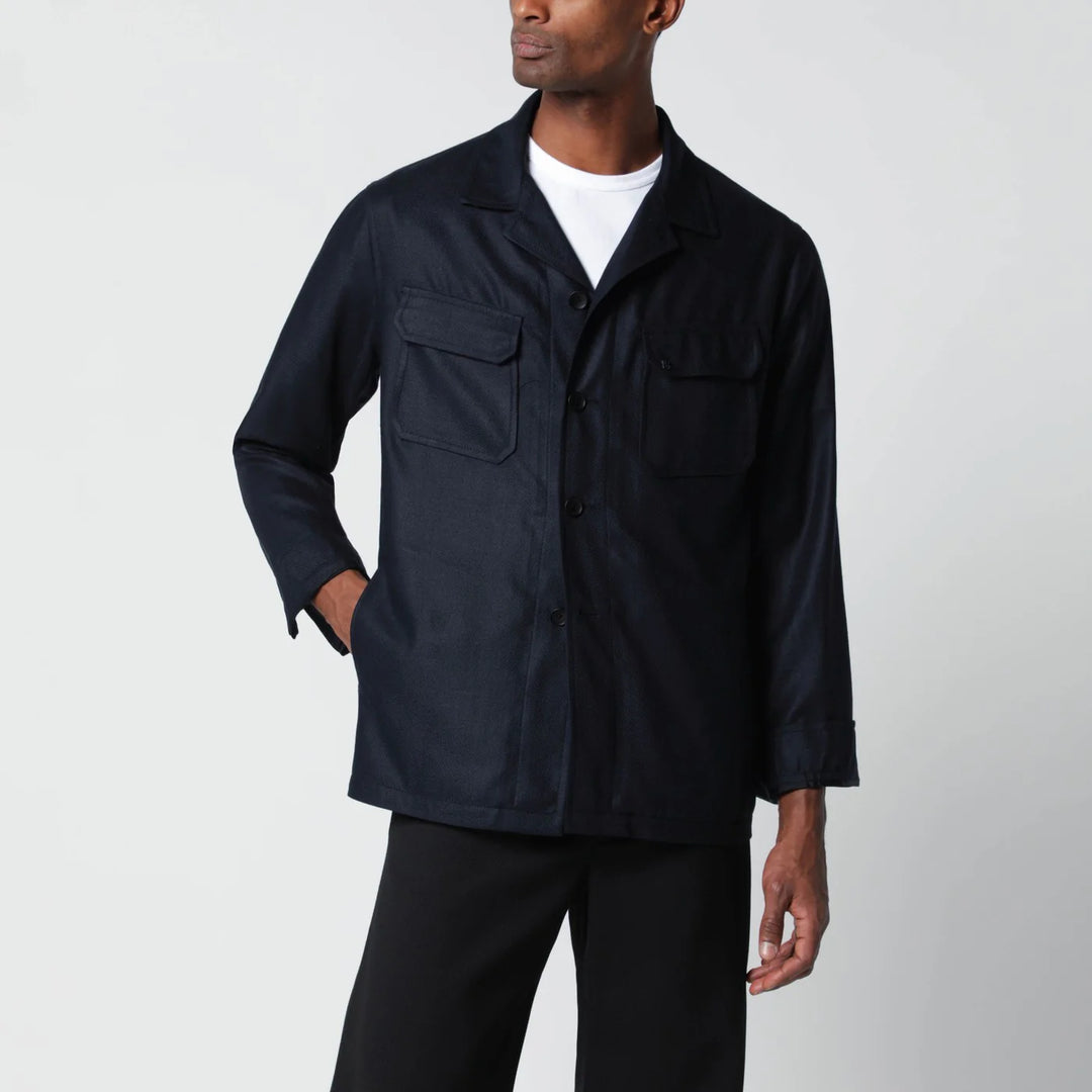 Tagliatore - Blue silk jacket