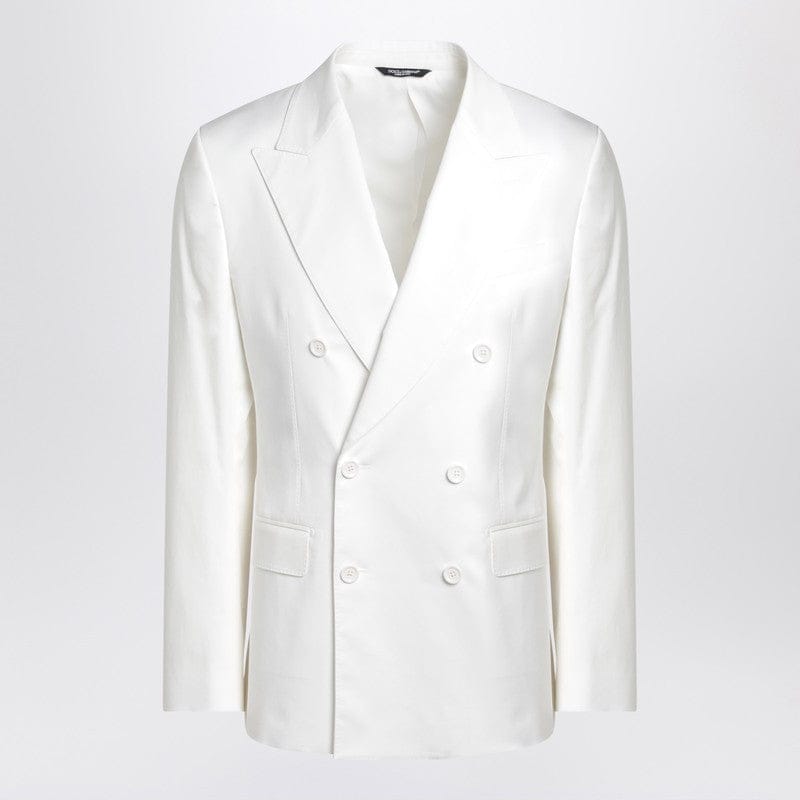 Coats & Jackets Dolce&Gabbana - White single-breasted cotton jacket - 48 IT Brand