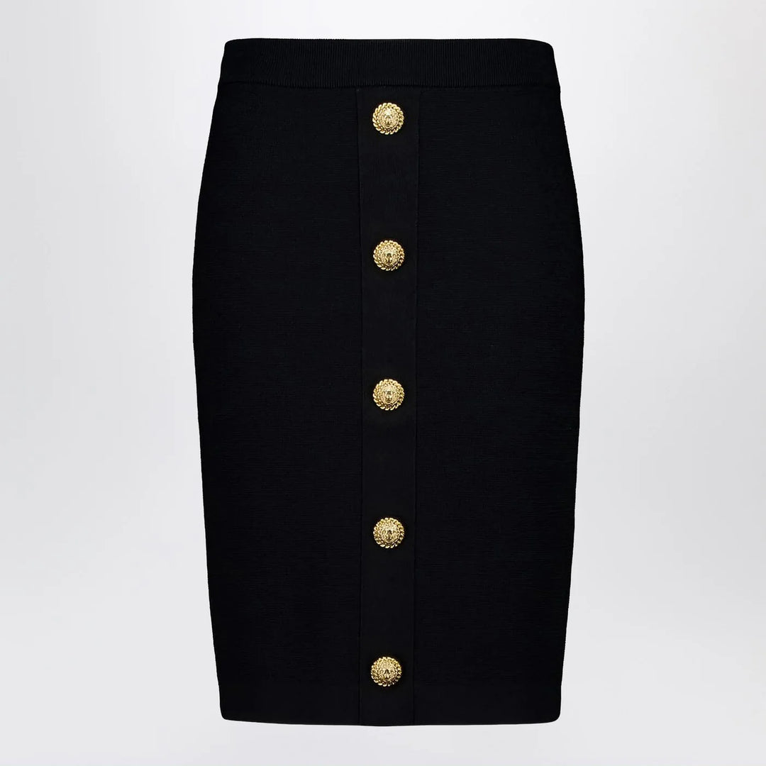 Balmain - Black tweed pencil skirt