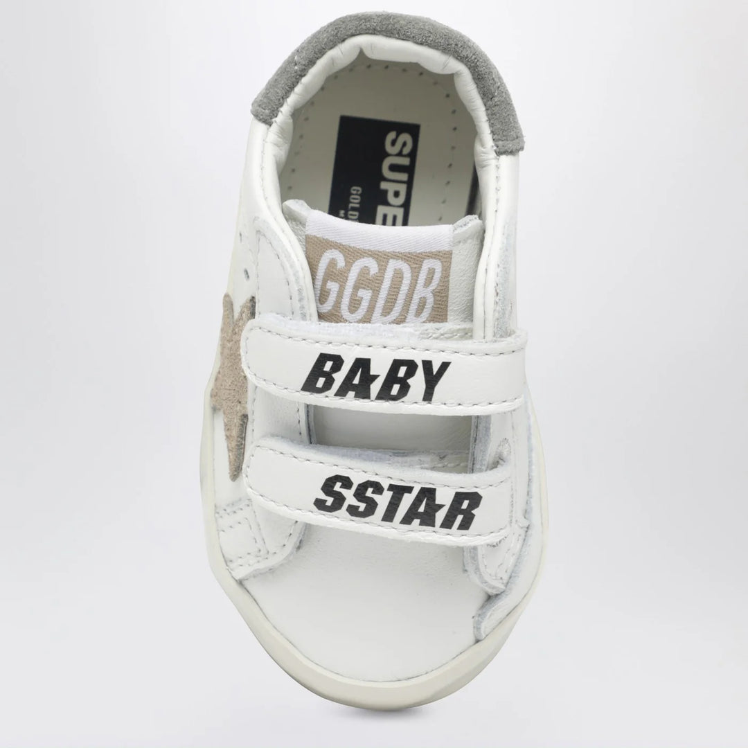 Golden Goose - White/beige Old School baby trainers with duck motif