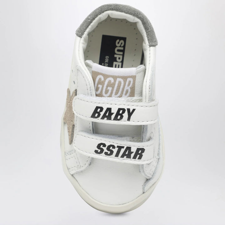 Golden Goose - White/beige Old School baby trainers with duck motif
