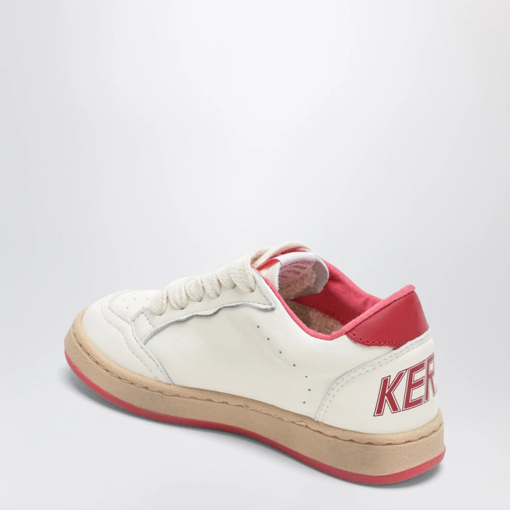 Golden Goose - Ball Star sneakers in white/red