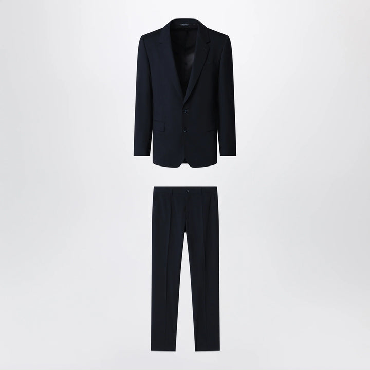 Dolce&amp;Gabbana - Blue stretch wool single-breasted suit