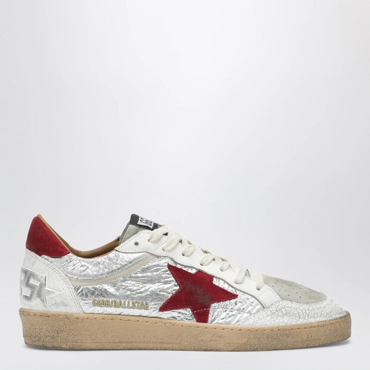 Golden Goose - Ball Star silver/red Sneakers