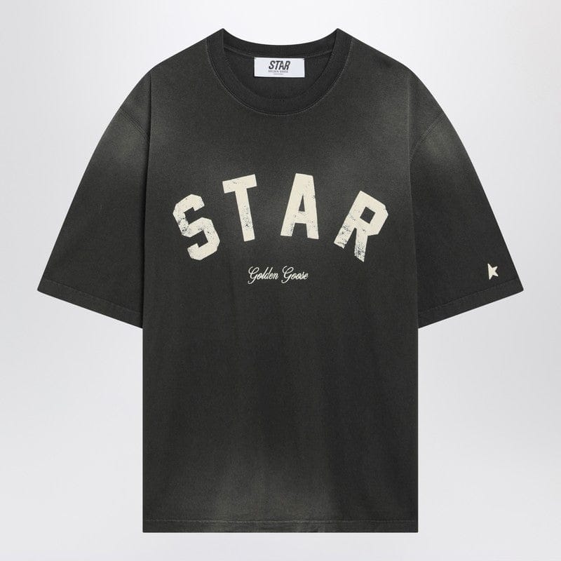 Shirts & Tops Golden Goose - Black vintage-effect Star T-shirt - XS Brand