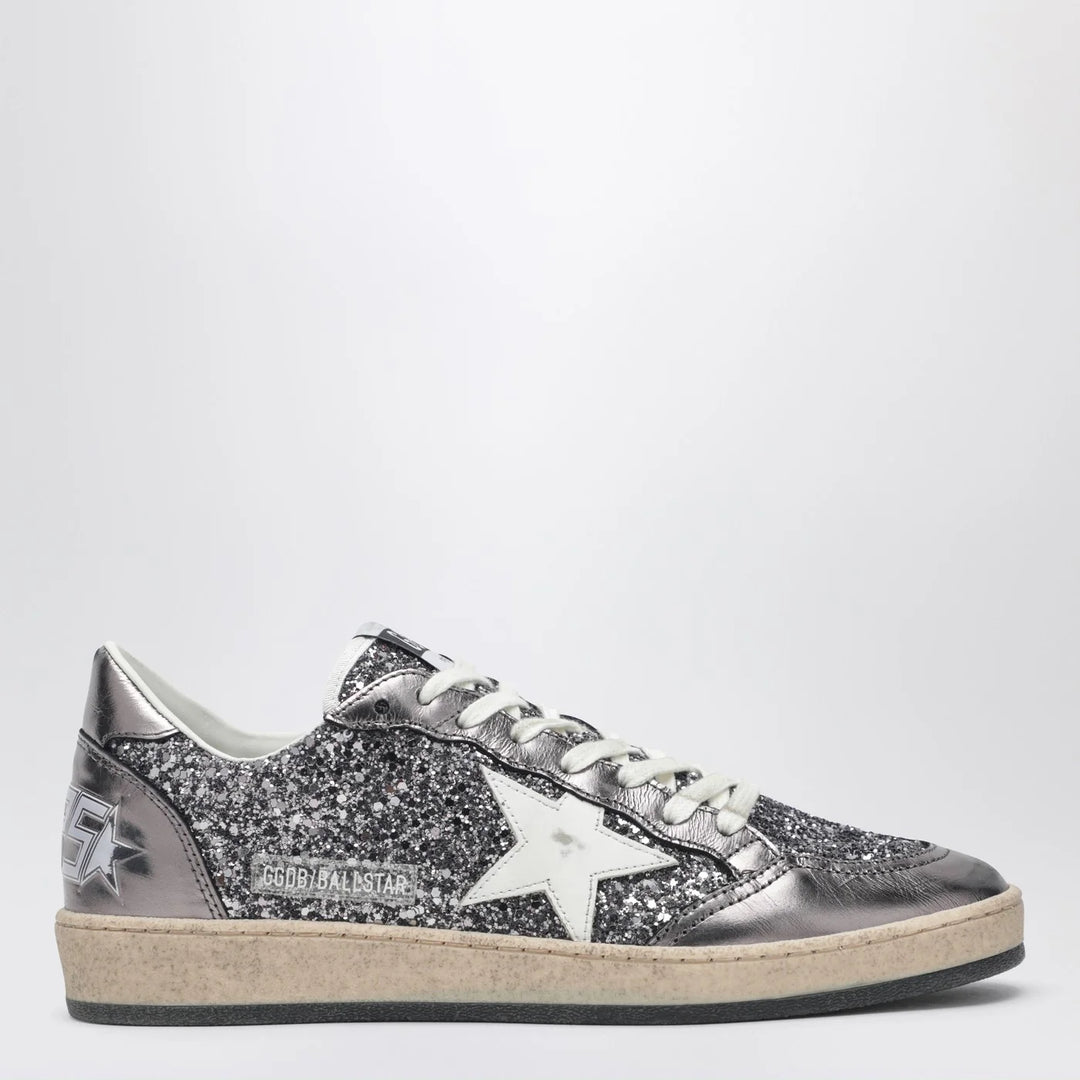 Golden Goose - Ballstar silver glitter Sneakers