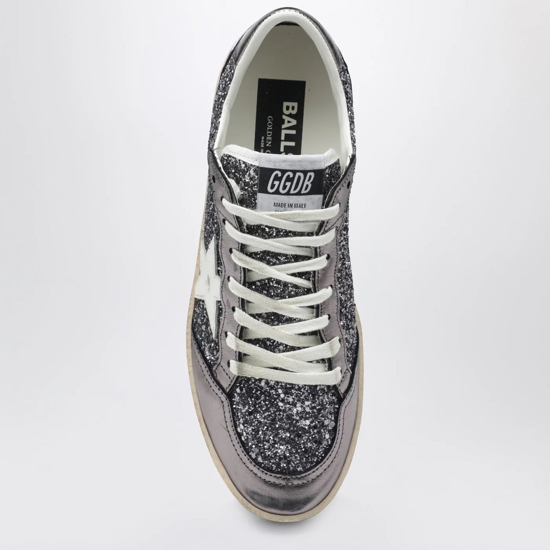 Golden Goose - Ballstar silver glitter Sneakers