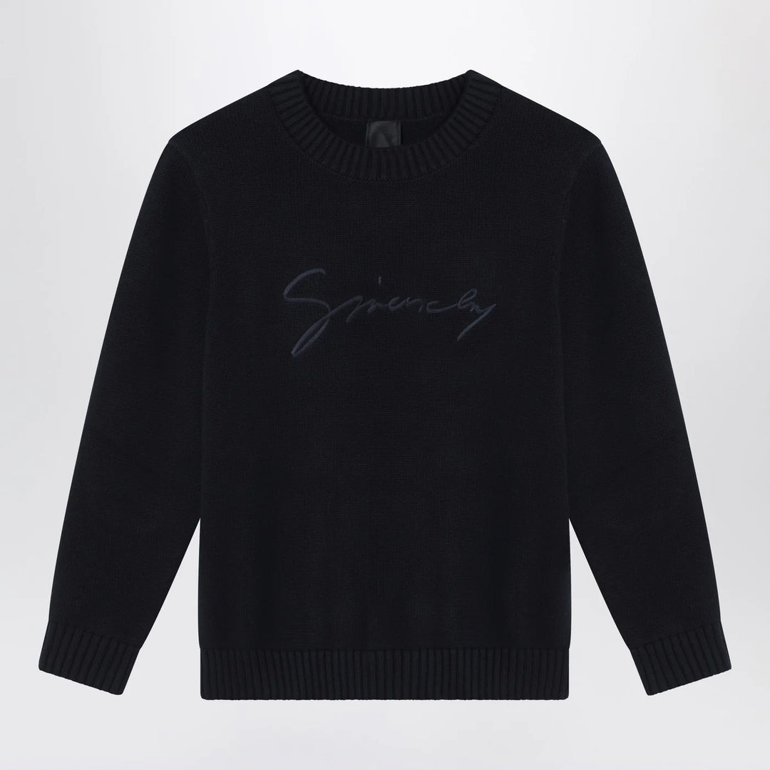 Givenchy - Blue cotton and cashmere sweater