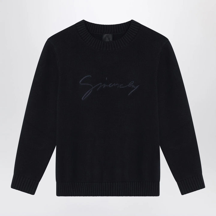 Givenchy - Blue cotton and cashmere sweater