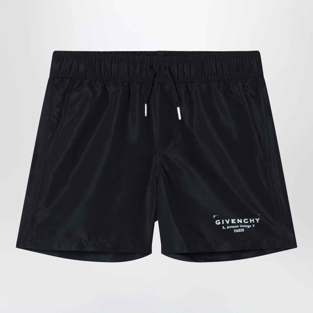 Givenchy - Black swim shorts with logo