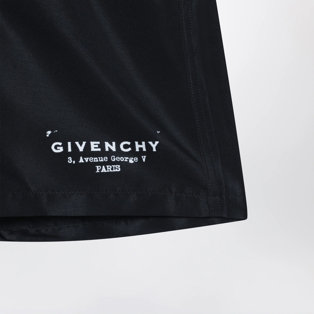 Givenchy - Black swim shorts with logo