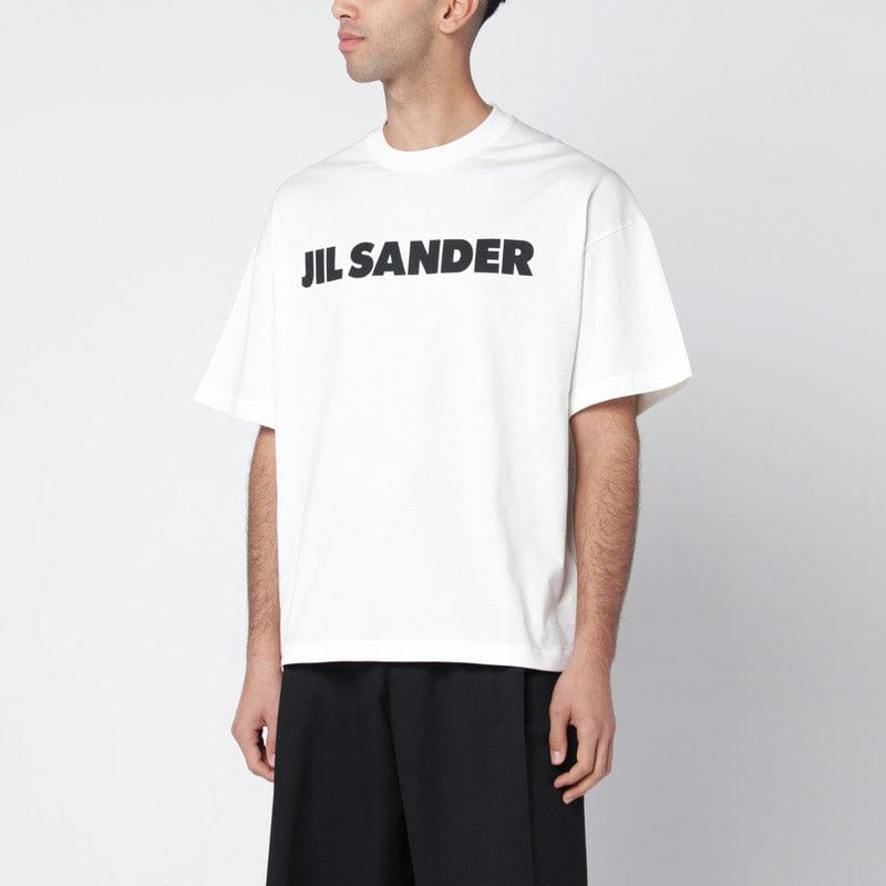 Shirts & Tops Jil Sander - White boxy T-shirt with logo - M Brand