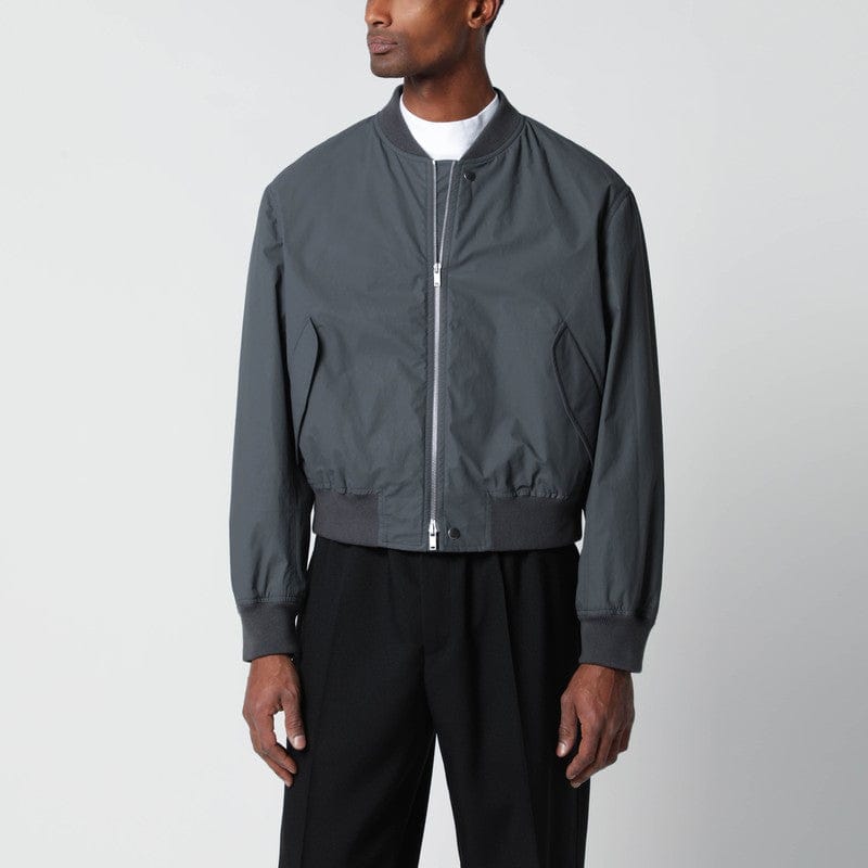 Coats & Jackets Jil Sander - Grey cotton zip-up bomber jacket - 50 IT Brand