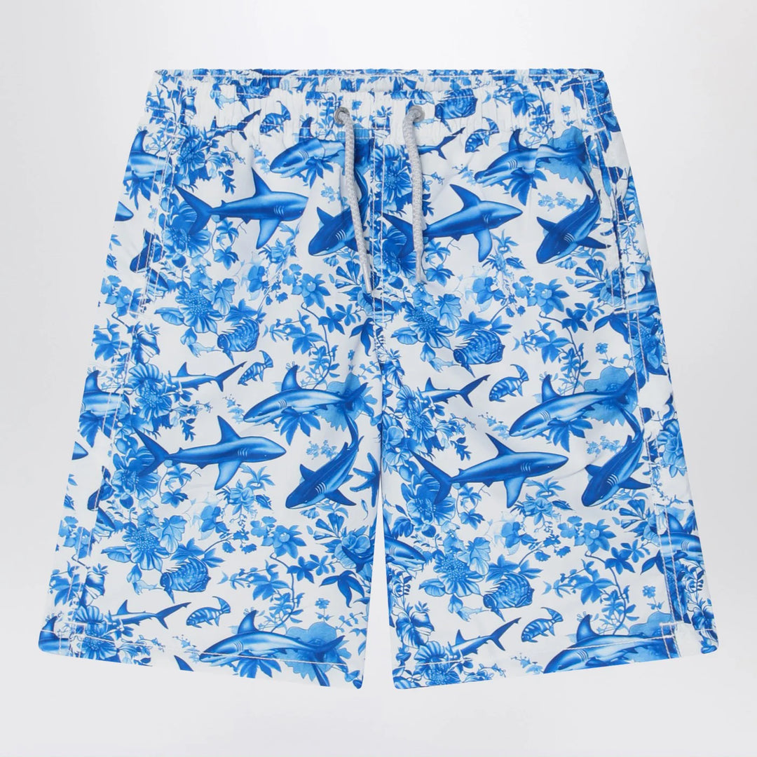 MC2 Saint Barth - Jean long swimsuit with sharks