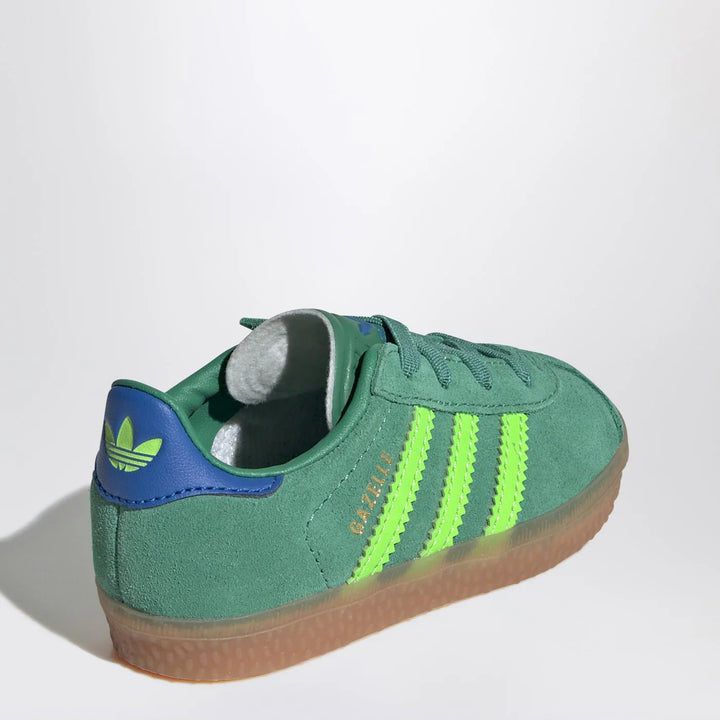 adidas Originals - Green Gazelle Sneakers with elastic laces