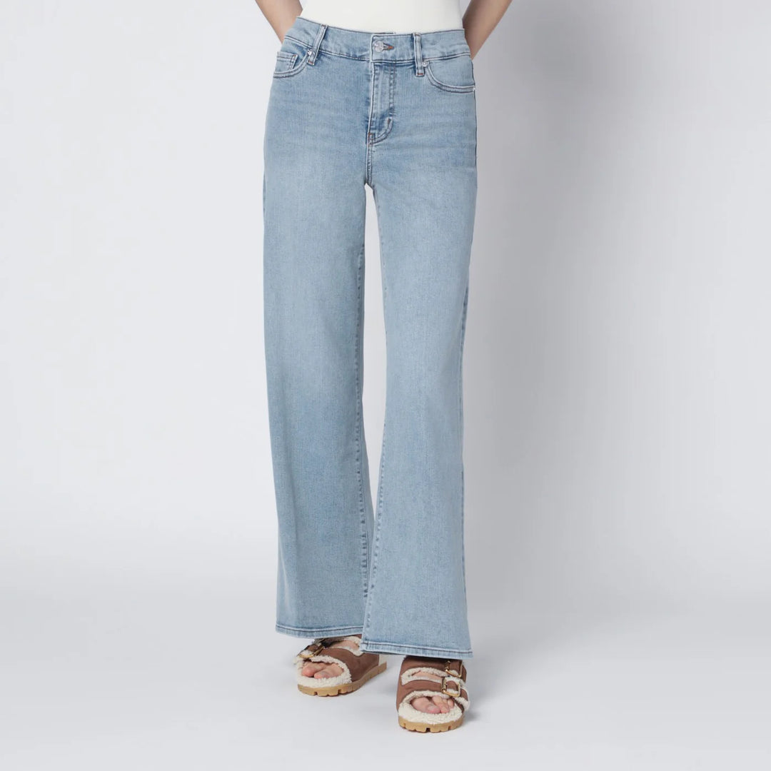Frame - Le Slim Palazzo jeans in Tribute light blue