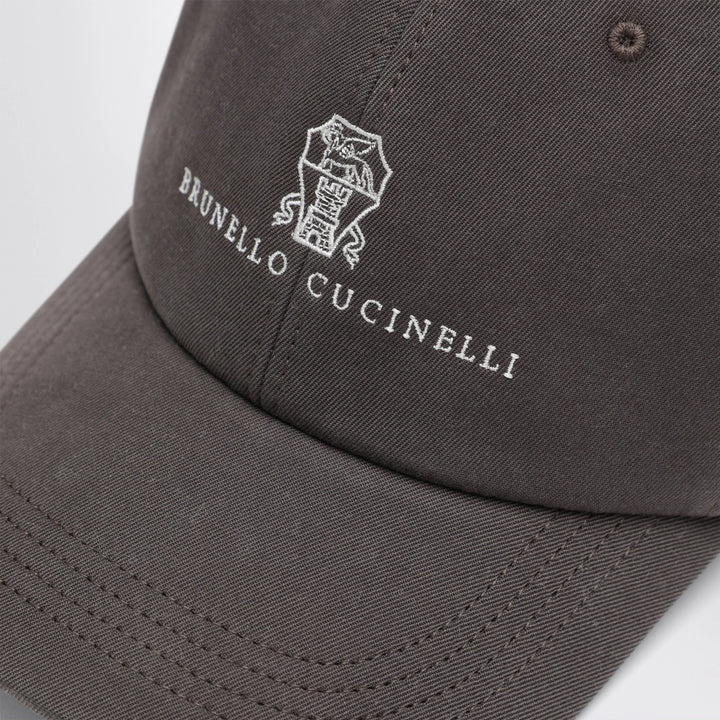Brunello Cucinelli - Brown cotton baseball cap