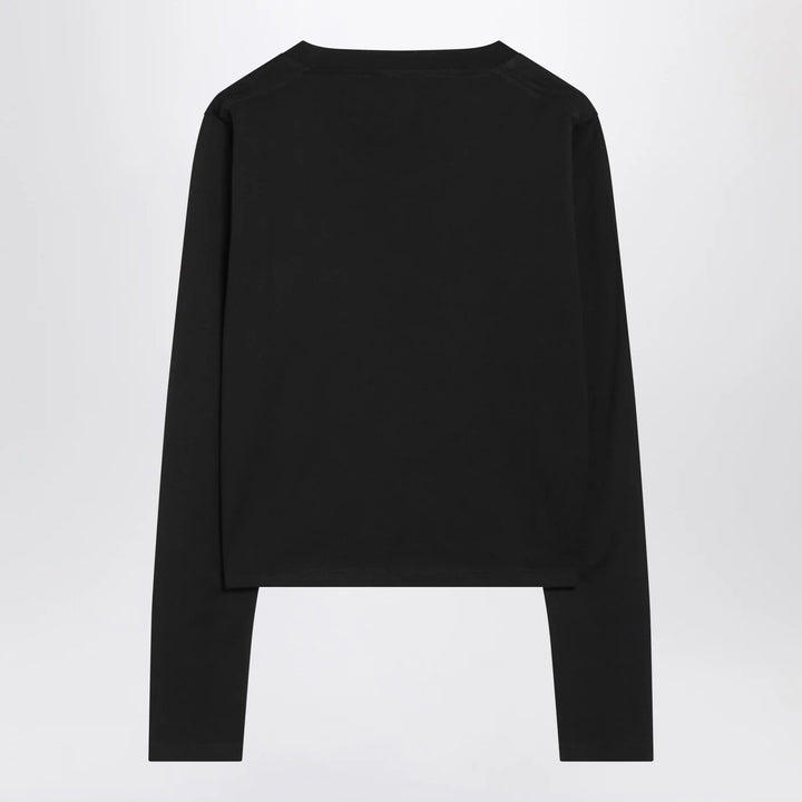 LouLou De Saison - Black cotton crew-neck T-shirt