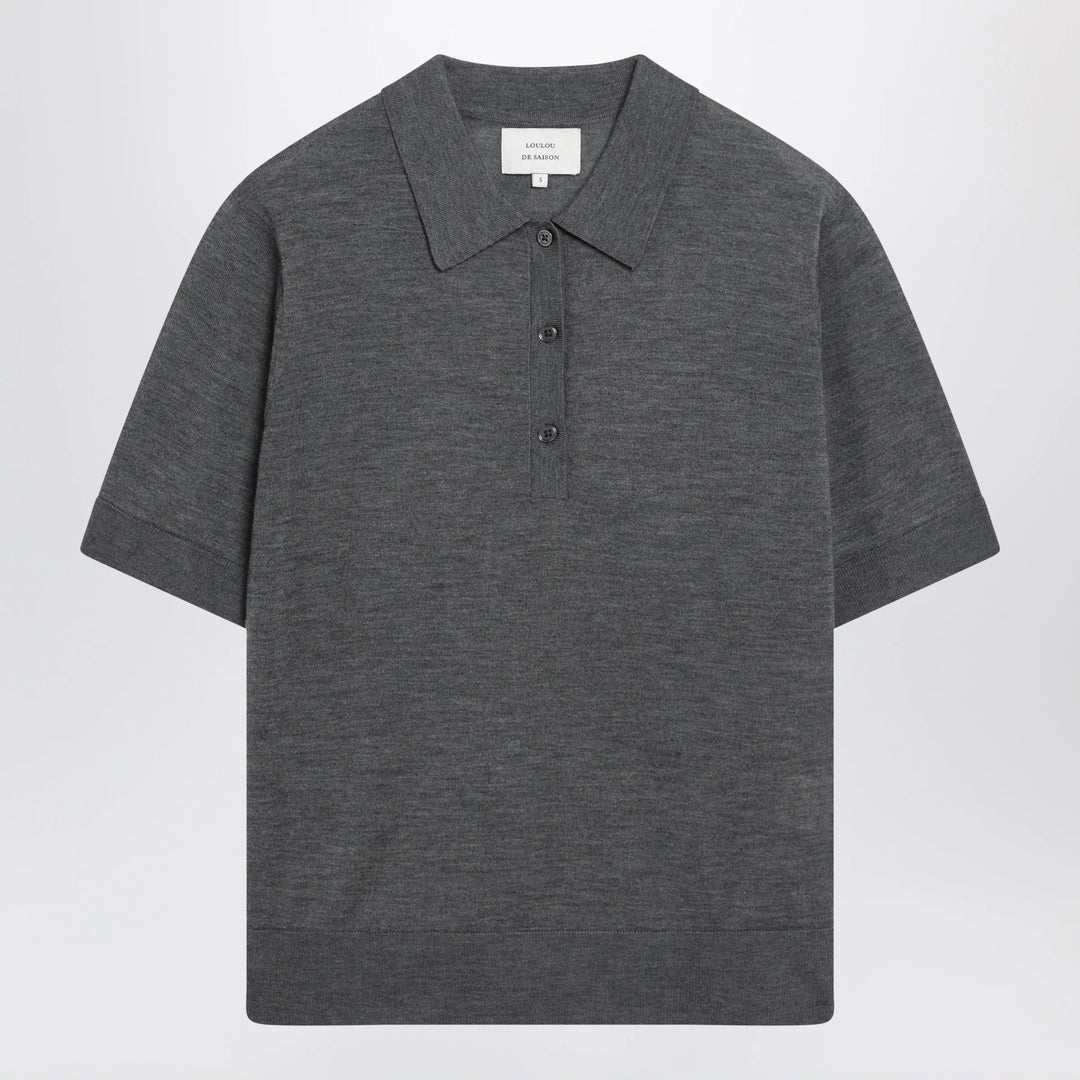 LouLou De Saison - Grey Migo Fluid Cashmere Polo