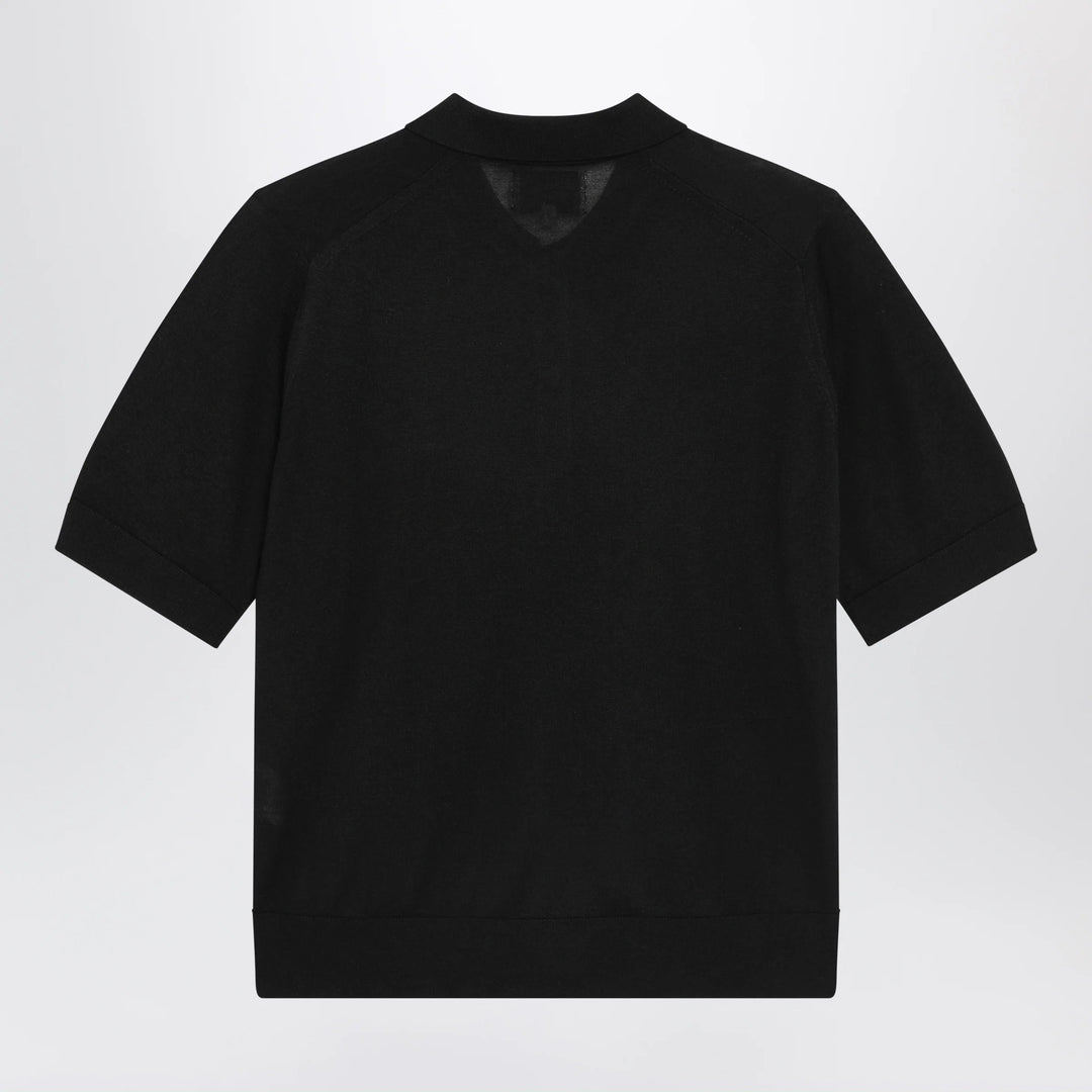 LouLou De Saison - Black Migo Fluid Cashmere Polo