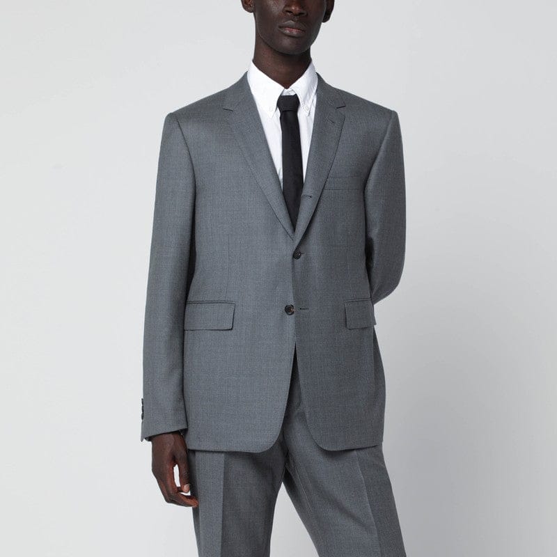 Coats & Jackets Thom Browne - Grey single-breasted wool jacket - 2 Brand