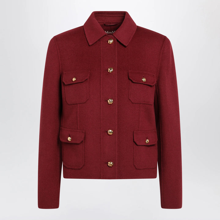 Max Mara Studio - Jacket in ruby wool and cashmere