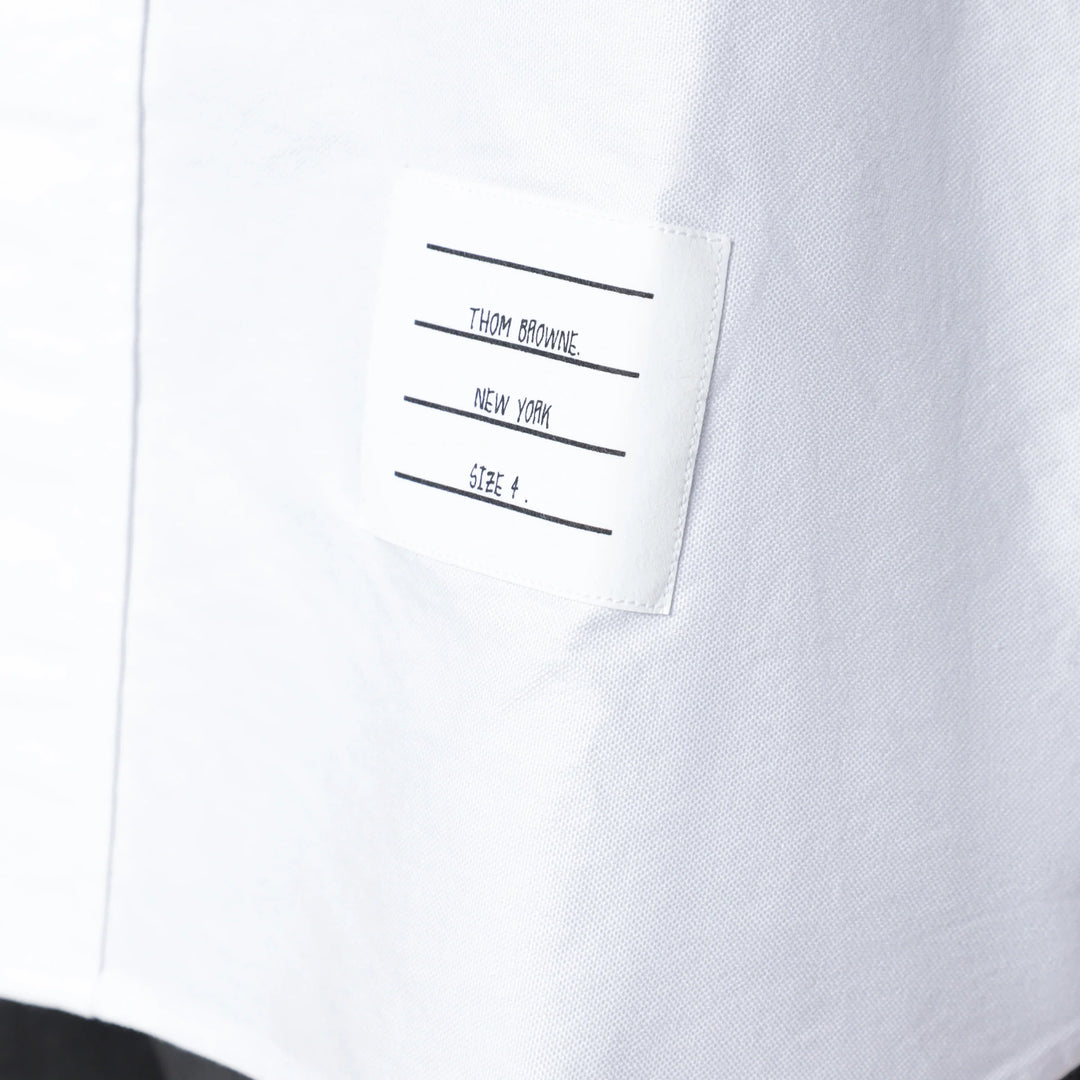 Thom Browne - White cotton button-down shirt