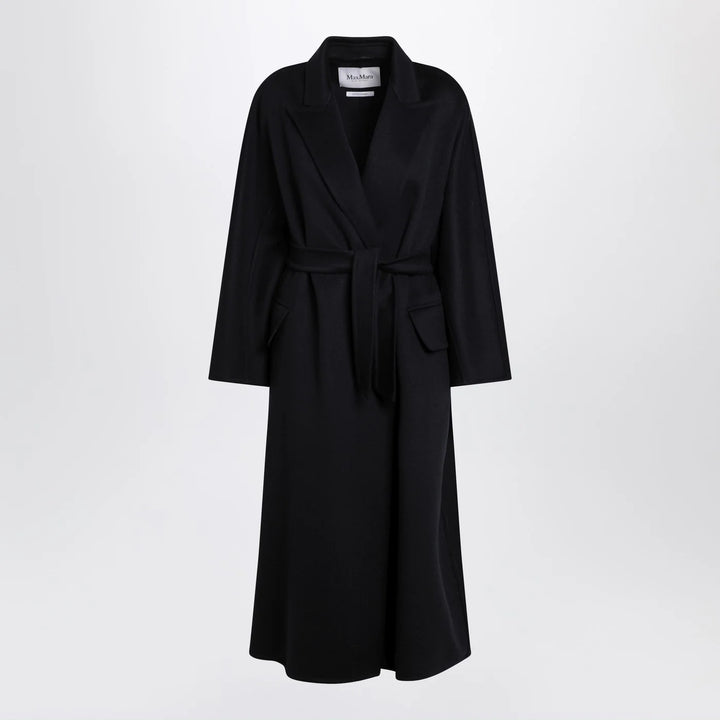 Max Mara - Navy cashmere wrap coat
