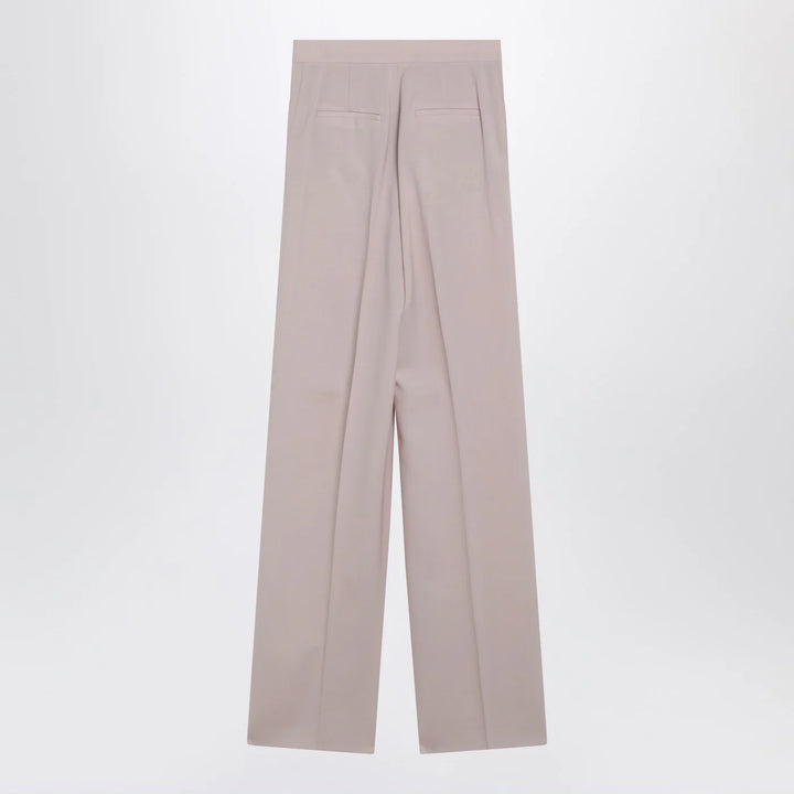 Max Mara - Rose-beige wide-leg trousers