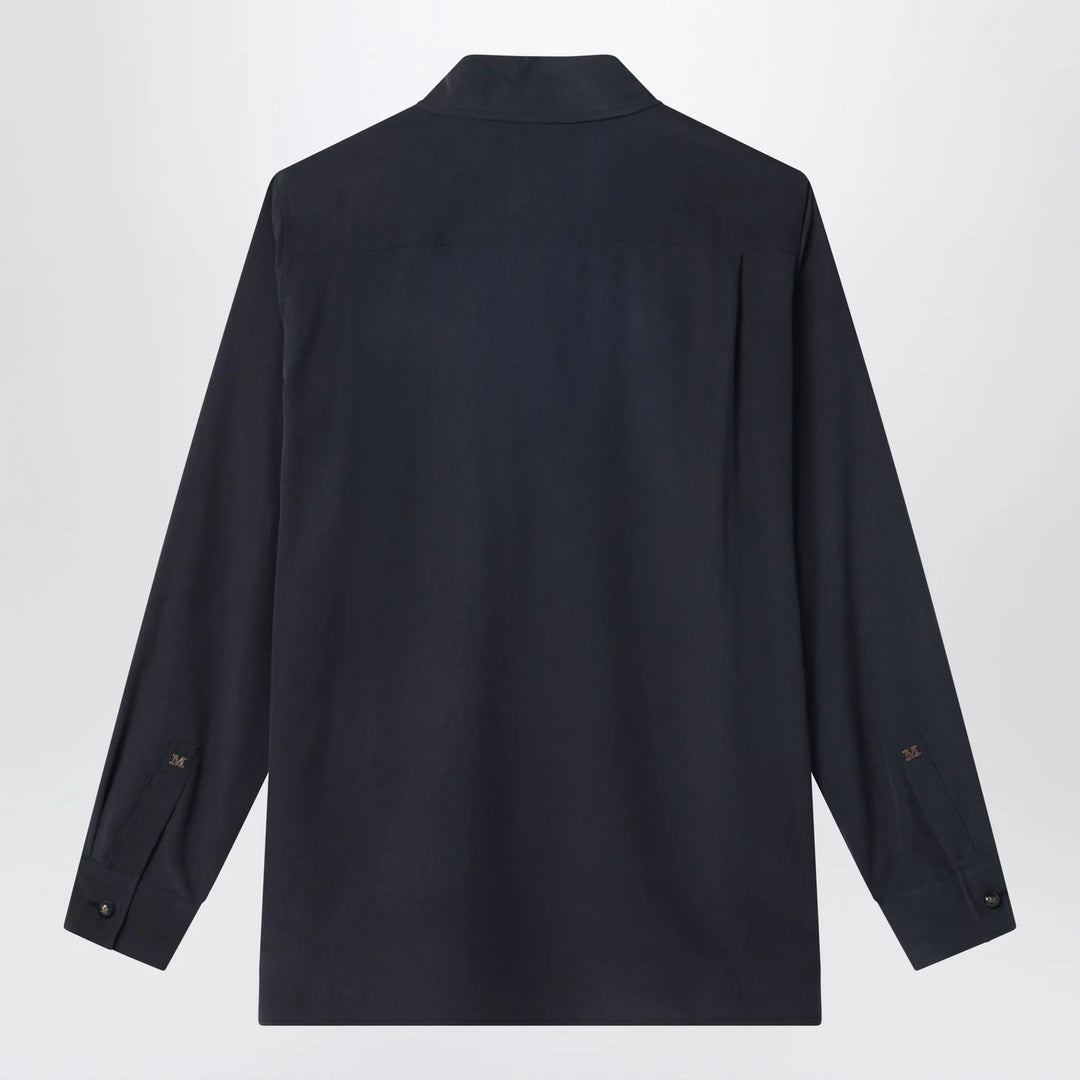 Max Mara - Blue silk shirt
