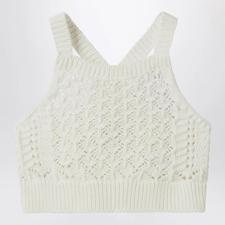 Il Gufo - Milk white crochet top Brand Shirts &amp; Tops 10