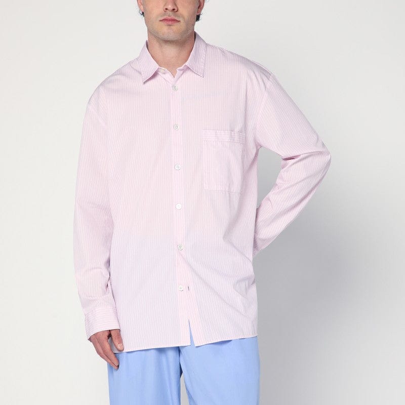 Underwear Tekla - Pink striped pyjama shirt - M Brand