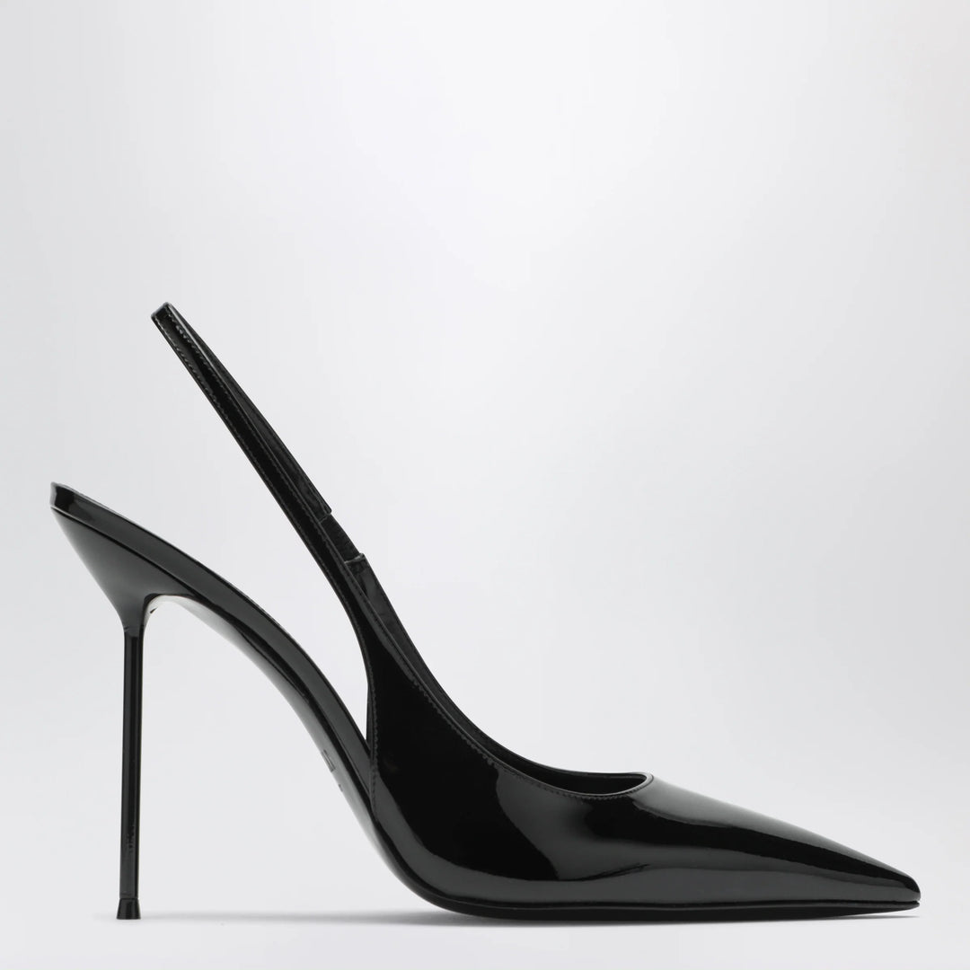 Paris Texas - Lidia slingback pumps in black patent leather