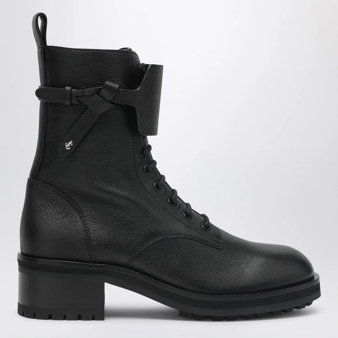 Jimmy Choo - Rosabel Flat black leather ankle boots